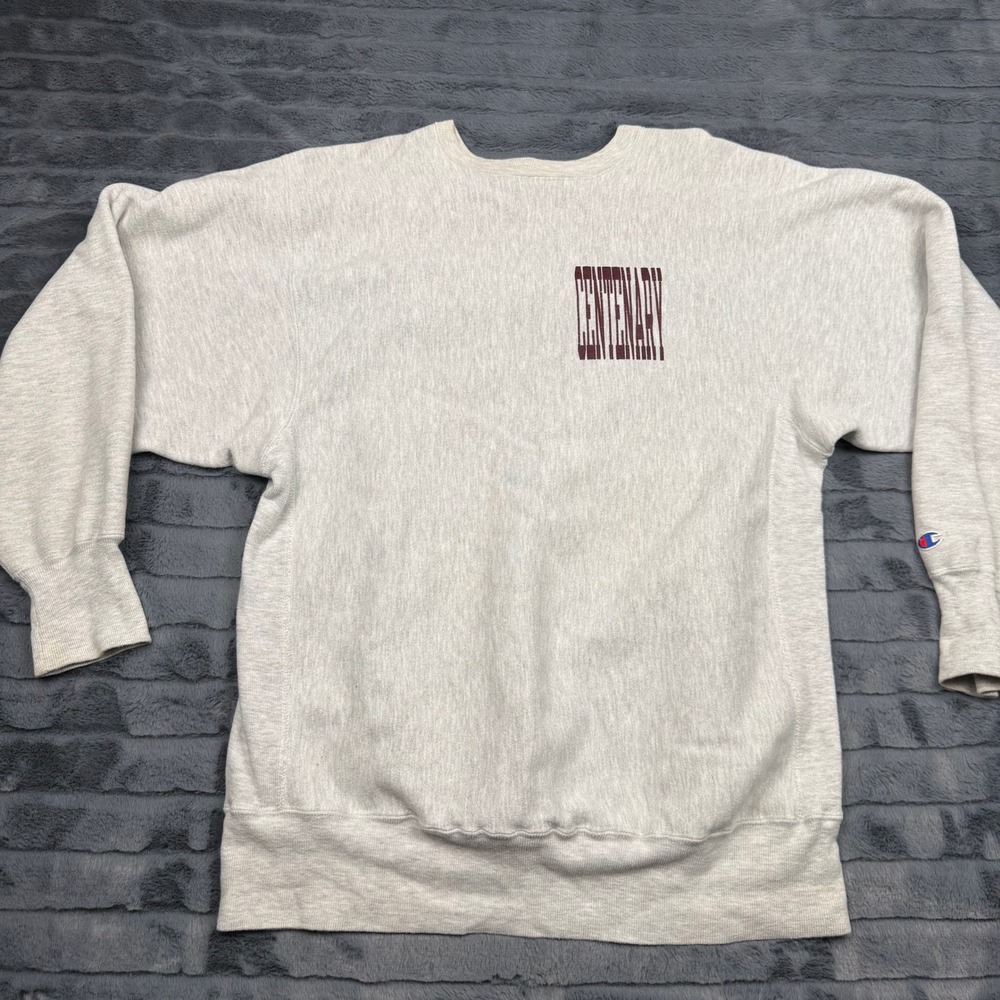 Vintage Champion Reverse Weave Sweatshirt XXL Gray Centenary Made in USA 90s C